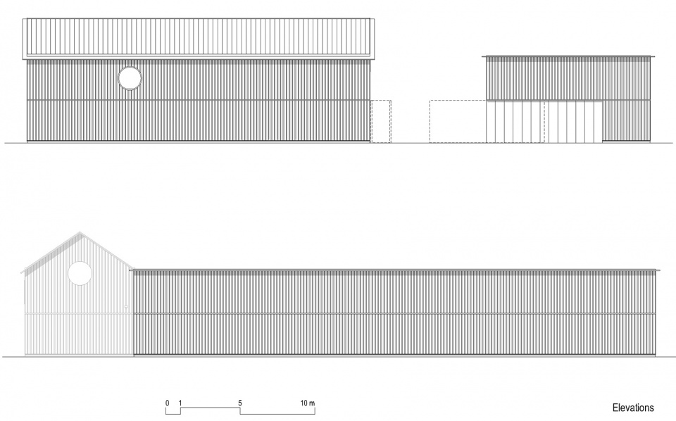 three houses and a yard under lysa hora by papousek silhan architects