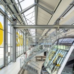 Maintenance and storage center for the T9 tramway by Ferrier Marchetti Studio