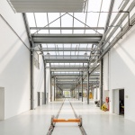 Maintenance and storage center for the T9 tramway by Ferrier Marchetti Studio
