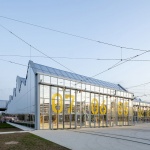 Maintenance and storage center for the T9 tramway by Ferrier Marchetti Studio