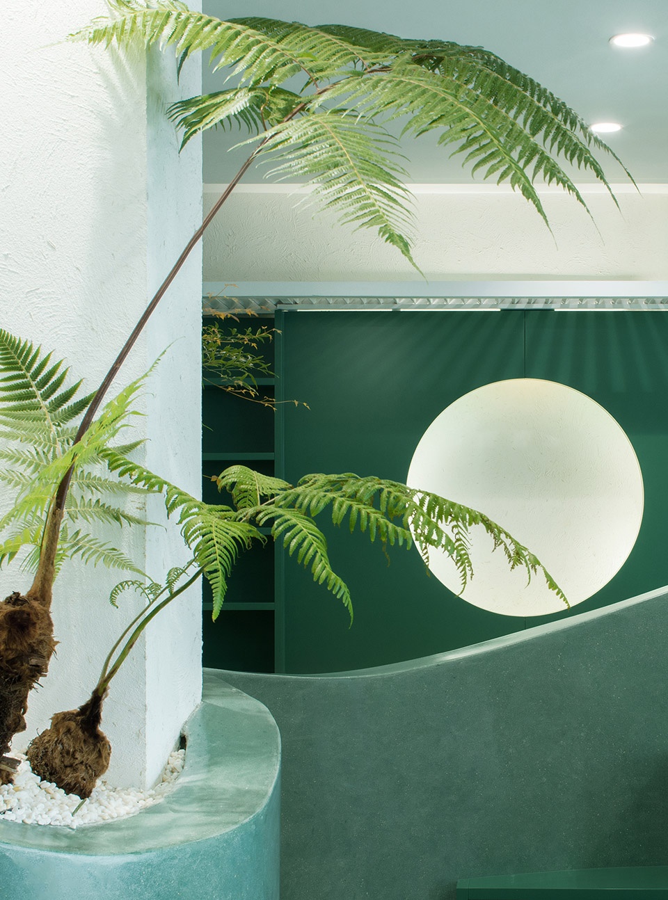 Green Cloud House Seven Terraces and Pavilions with a Pond in the Cloud and Mist China by Jiejie Studio