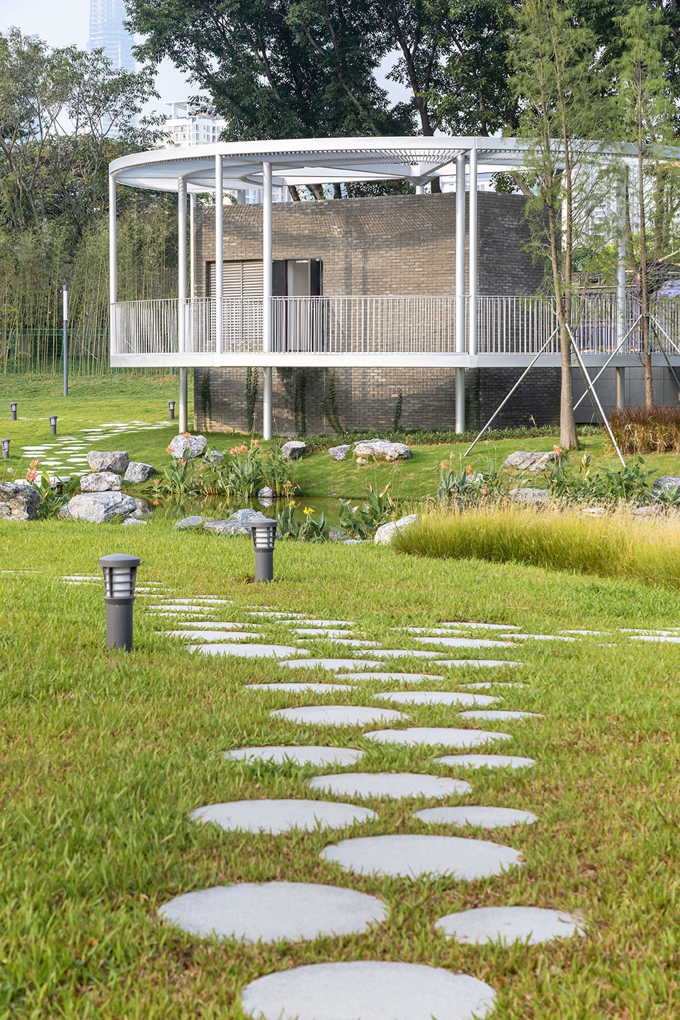 Landscape Design for Shenzhen Lotus Water Culture Base and Ground Level of Honghu Park Water Purification Plant China by NODE