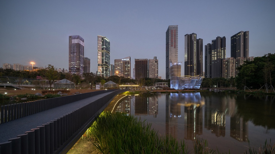 Landscape Design for Shenzhen Lotus Water Culture Base and Ground Level of Honghu Park Water Purification Plant China by NODE