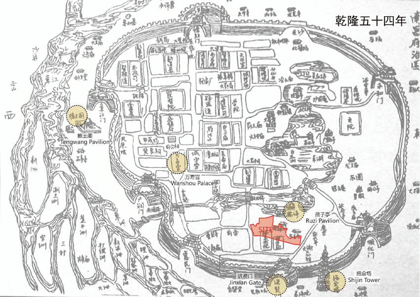 nanchang sanyanjing historical block protection and transformation auxiliary line studio