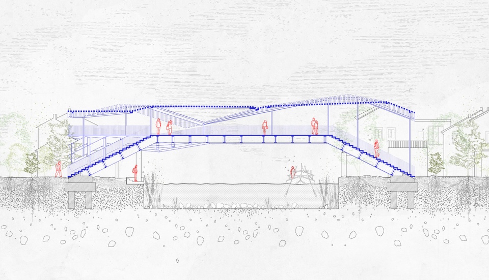 Fold and Curve Bridges in Changshu by Shenzhen Huahui Design X STUDIO