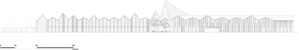 Maintenance and storage center for the T9 tramway by Ferrier Marchetti Studio