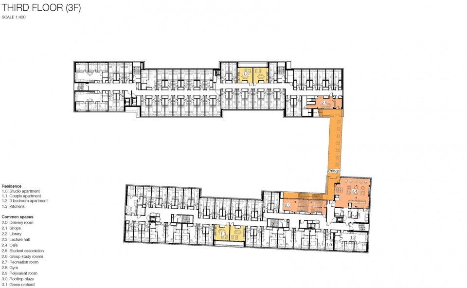 student dormitory grand morillon by kengo kuma associates