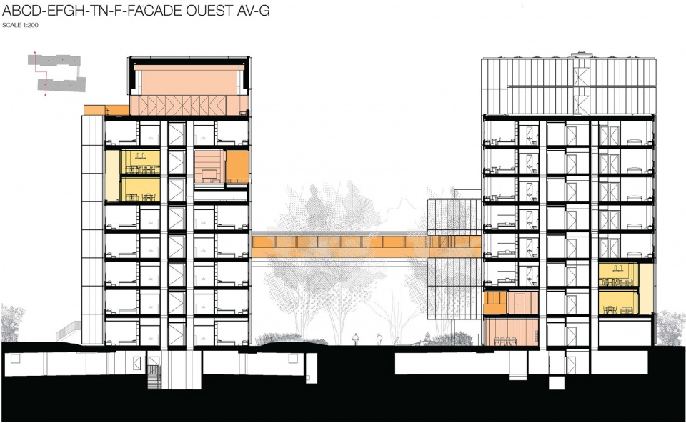 student dormitory grand morillon by kengo kuma associates