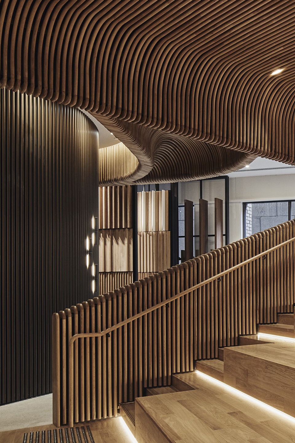 sculptform studio showroom by woods bagot