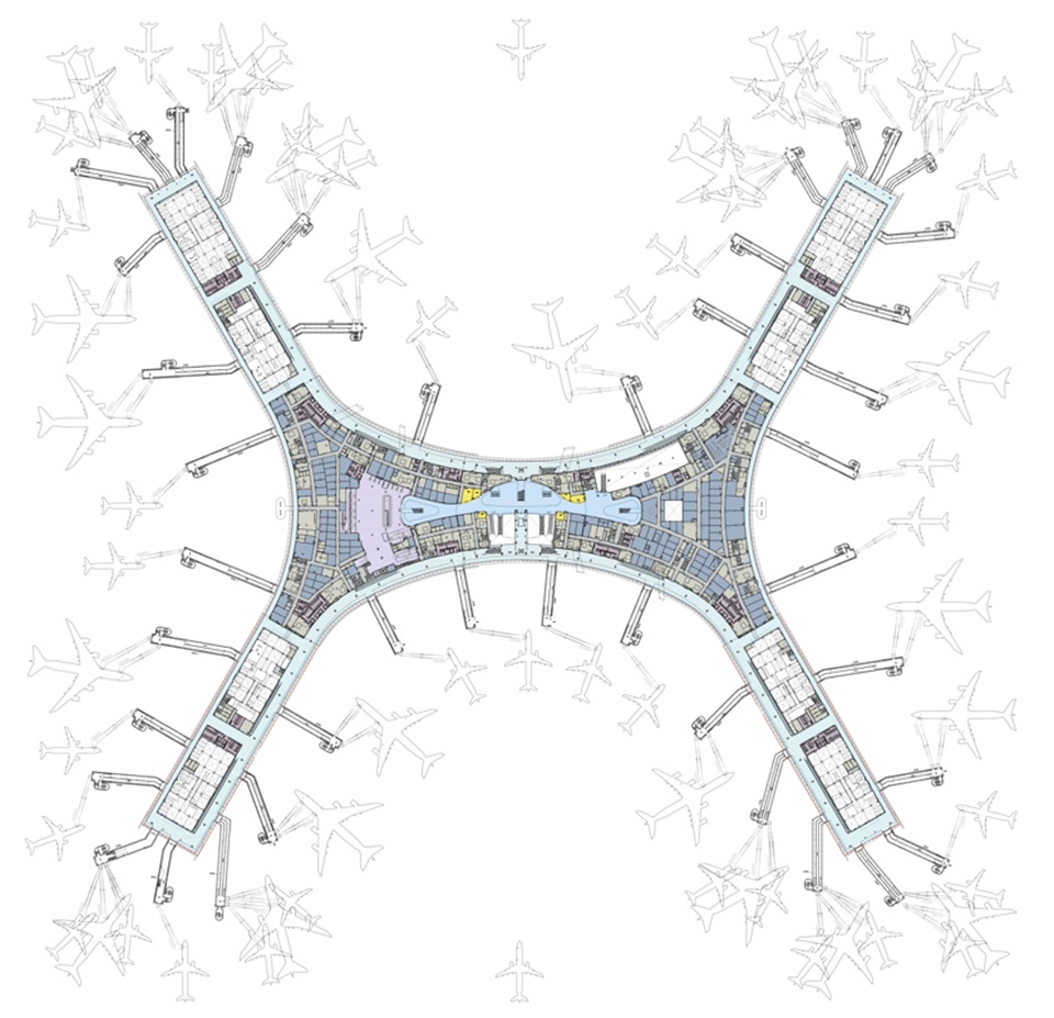 Shenzhen Bao an International Airport Satellite Concourse China by GDAD Aedas Landrum Brown 拷贝