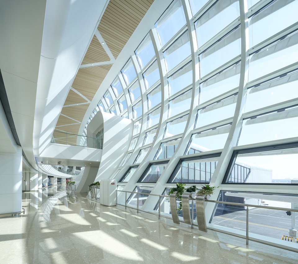 Shenzhen Bao an International Airport Satellite Concourse China by GDAD Aedas Landrum Brown