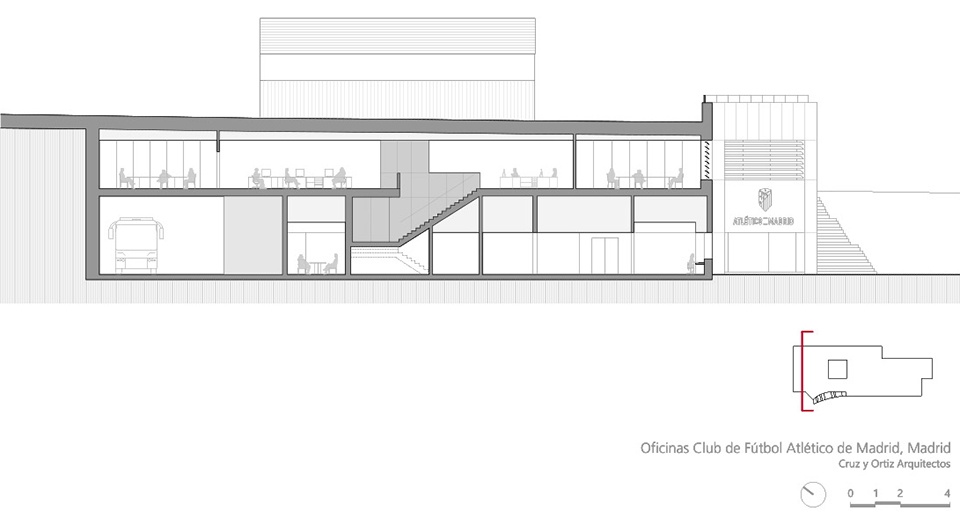 offices for club atletico de madrid by cruz y ortiz architects