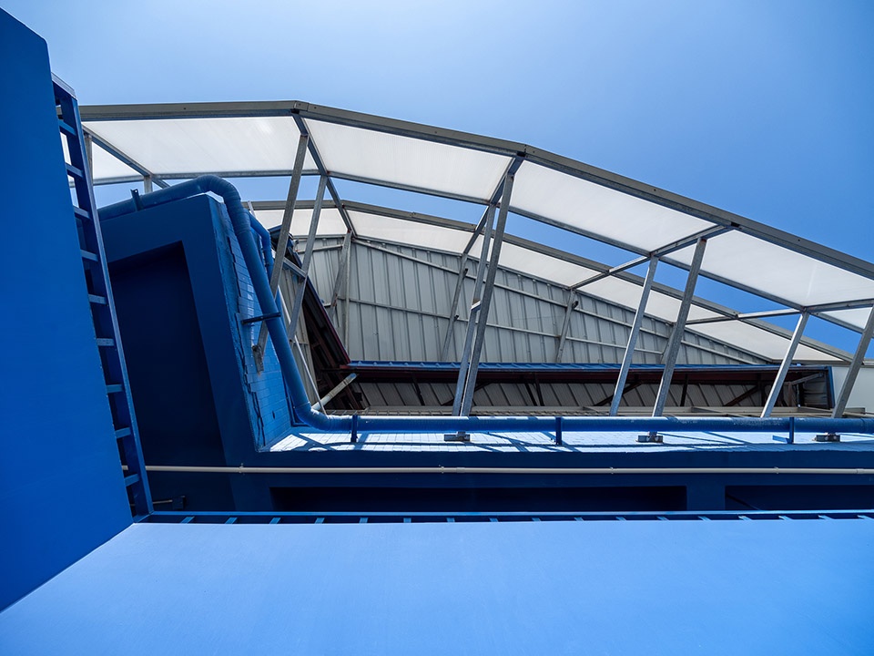 art school in blue white china by various associates