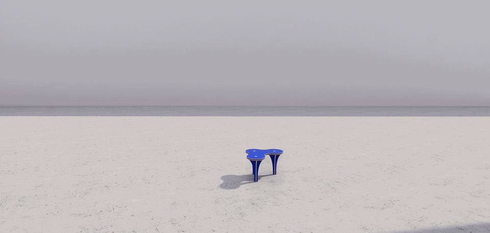 art school in blue white china by various associates