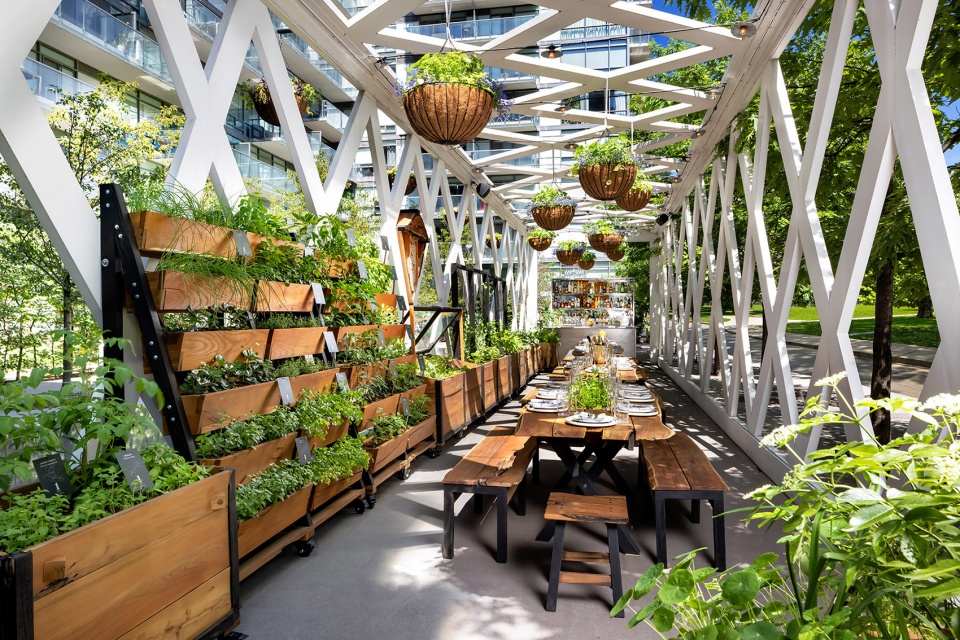 Interior design of 1 Hotel Toronto by Rockwell Group
