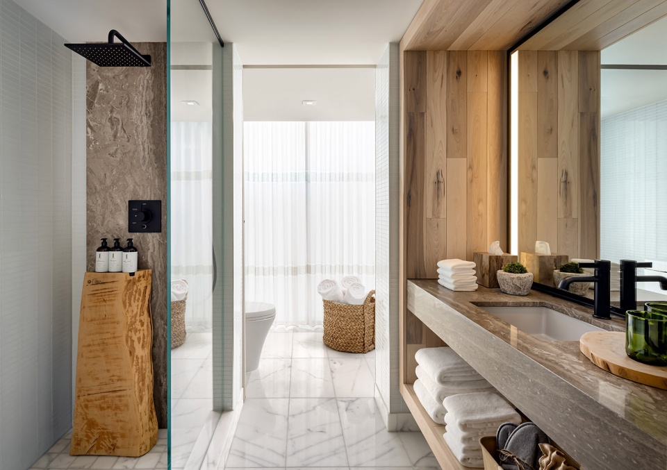 Interior design of 1 Hotel Toronto by Rockwell Group