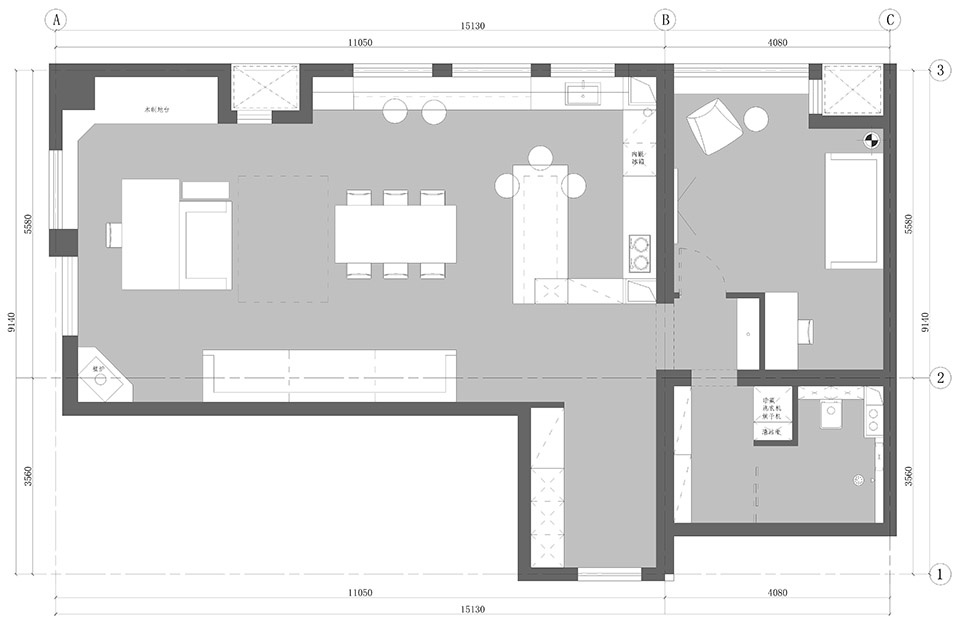 Beijing Double house record by ANDZOOM interior design studio