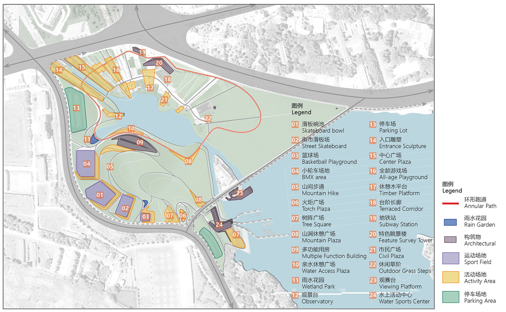 Tangquan Lake Sport Park China by ZDS