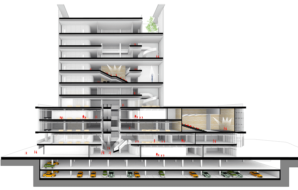 e cube development center china by gen architects