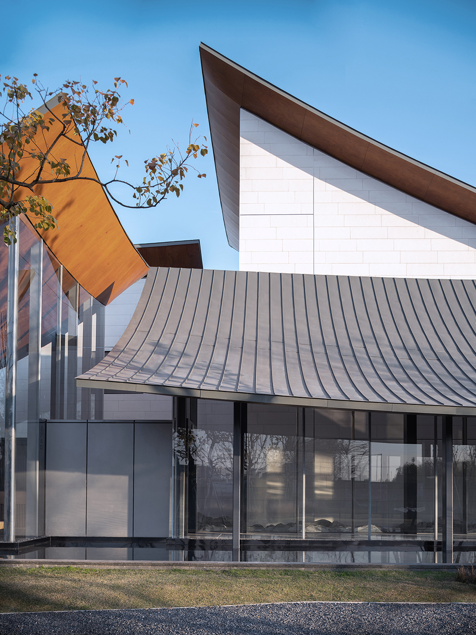 jianli town exhibition hall china by goa