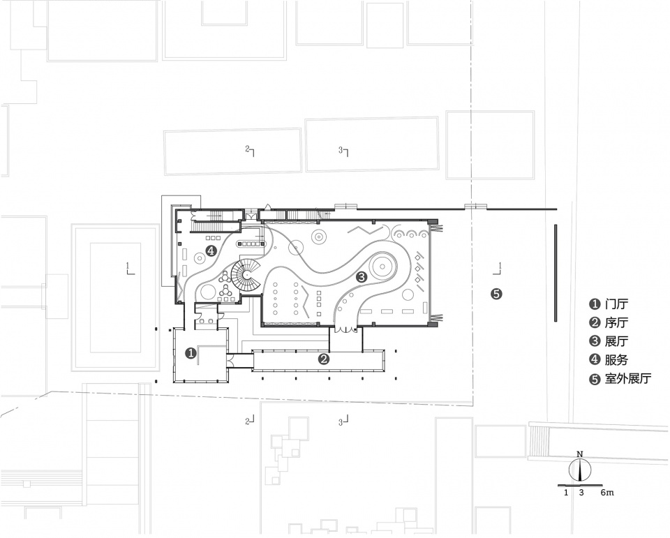 jianli town exhibition hall china by goa