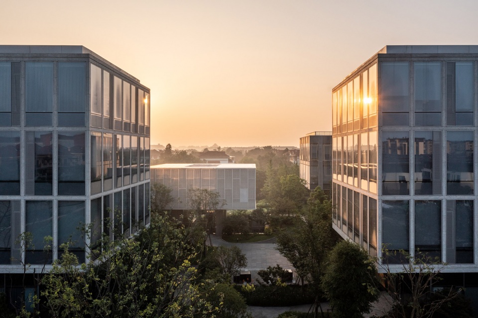 a collection of industrial office parks rich scenes in constructed order by gad