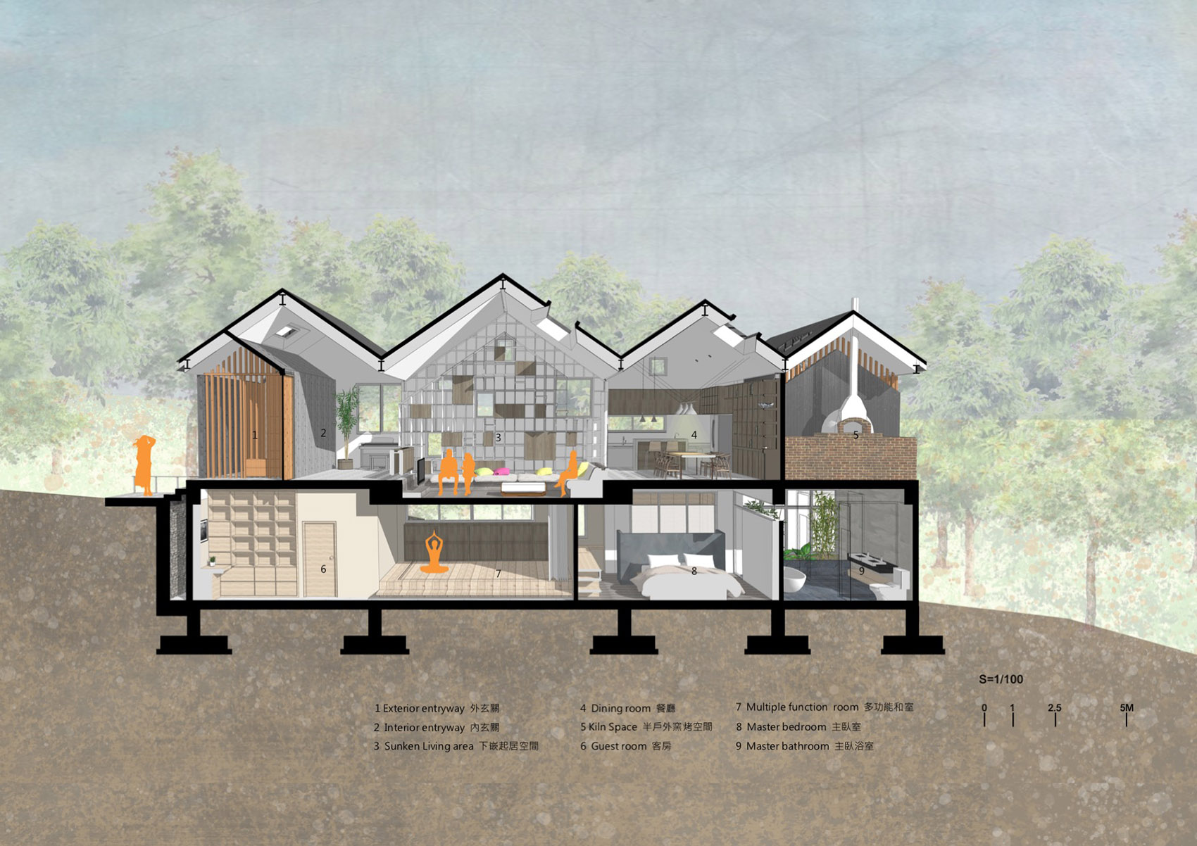 Under the roof House by Emerge Architects
