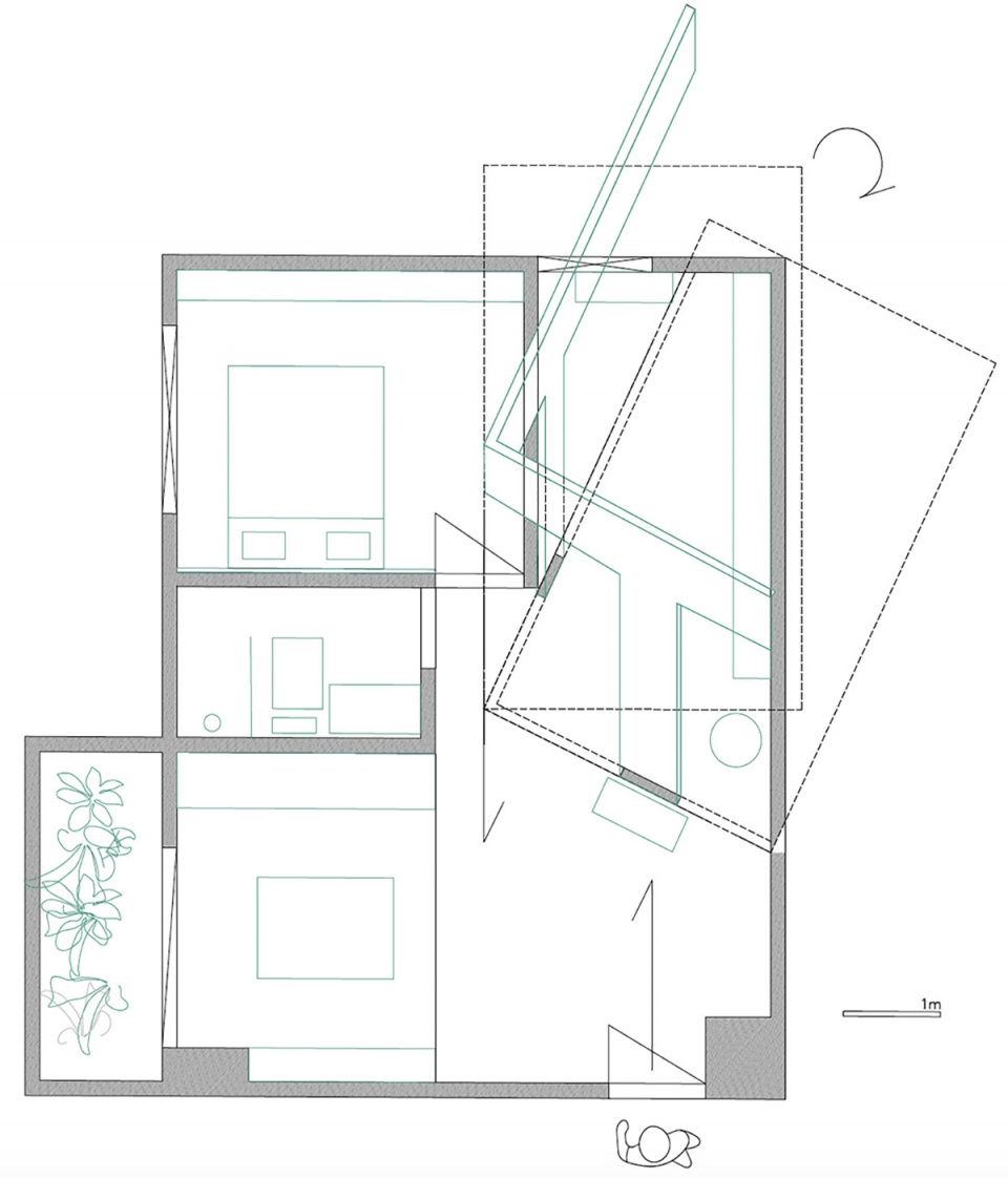flat for one by metrics architecture studio