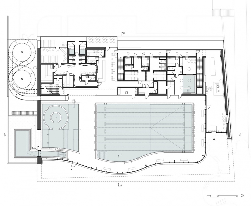 Louny Municipal Swimming Hall by dkarchitekti