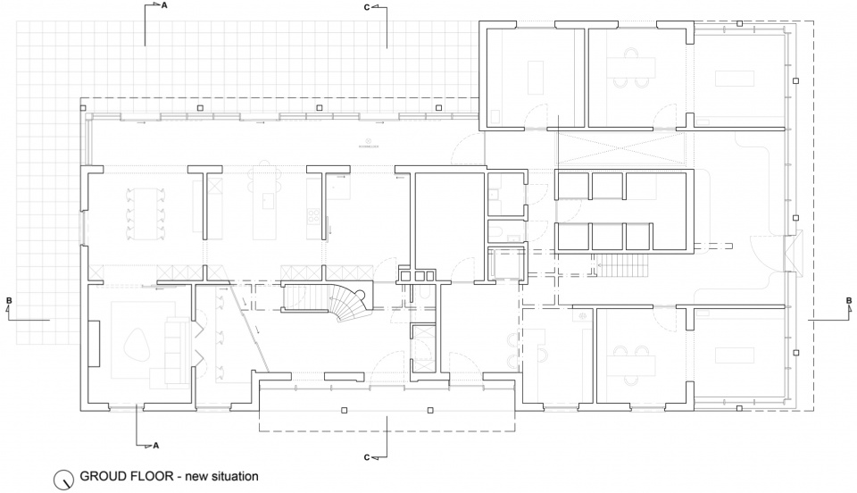 house and veterinary practice vd b by graux baeyens architecten