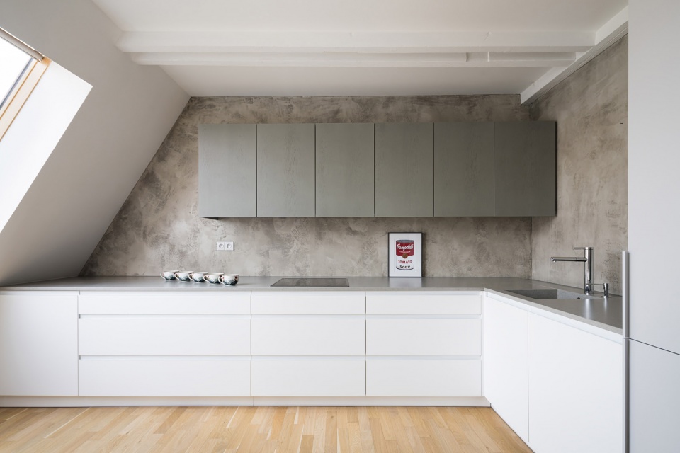 art maisonette in letna prague by este architekti