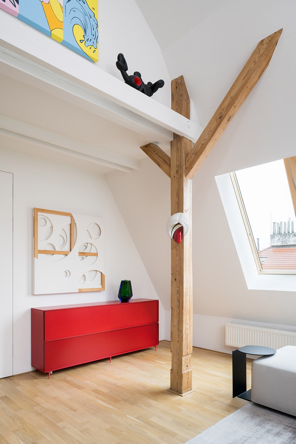 art maisonette in letna prague by este architekti