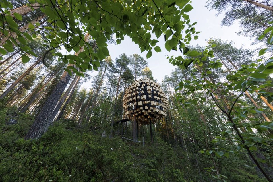biosphere at treehotel sweden by big