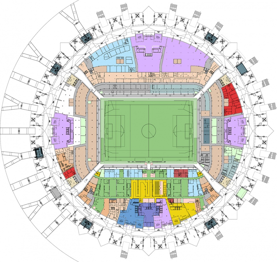 Football Stadium Samara Arena PI ARENA