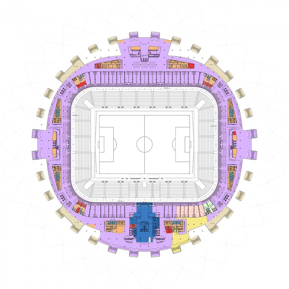 Football Stadium Samara Arena PI ARENA