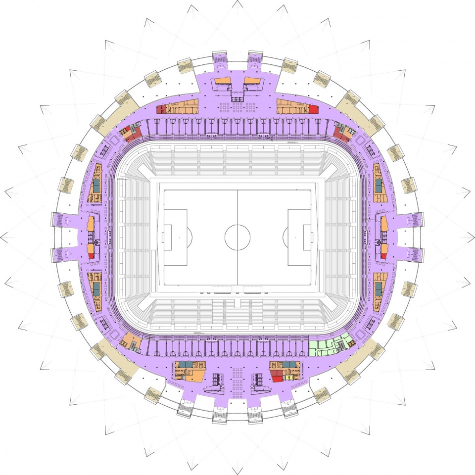 Football Stadium Samara Arena PI ARENA