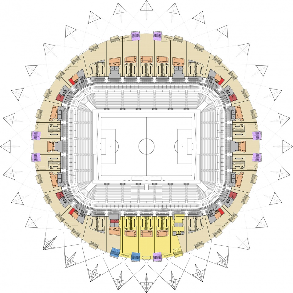 Football Stadium Samara Arena PI ARENA