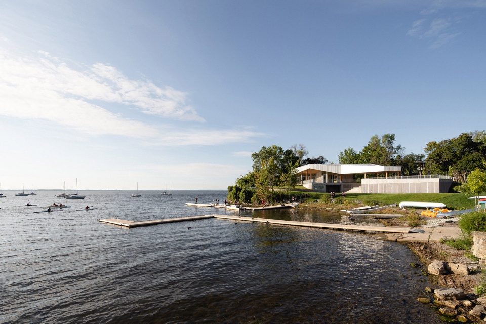 Baie de Valois Nautical Centre by ADHOC Architectes Prisme Architecture