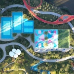 Zibo High-tech District Cultural & Sports Park, China by GVL Design Group