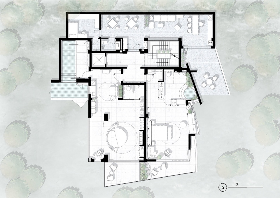 full moon dali qinglv fuyun house design by usual studio