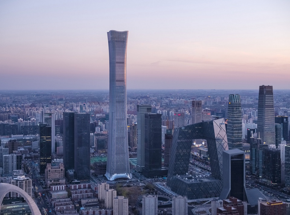 kpf designed citic tower becomes beijings tallest building