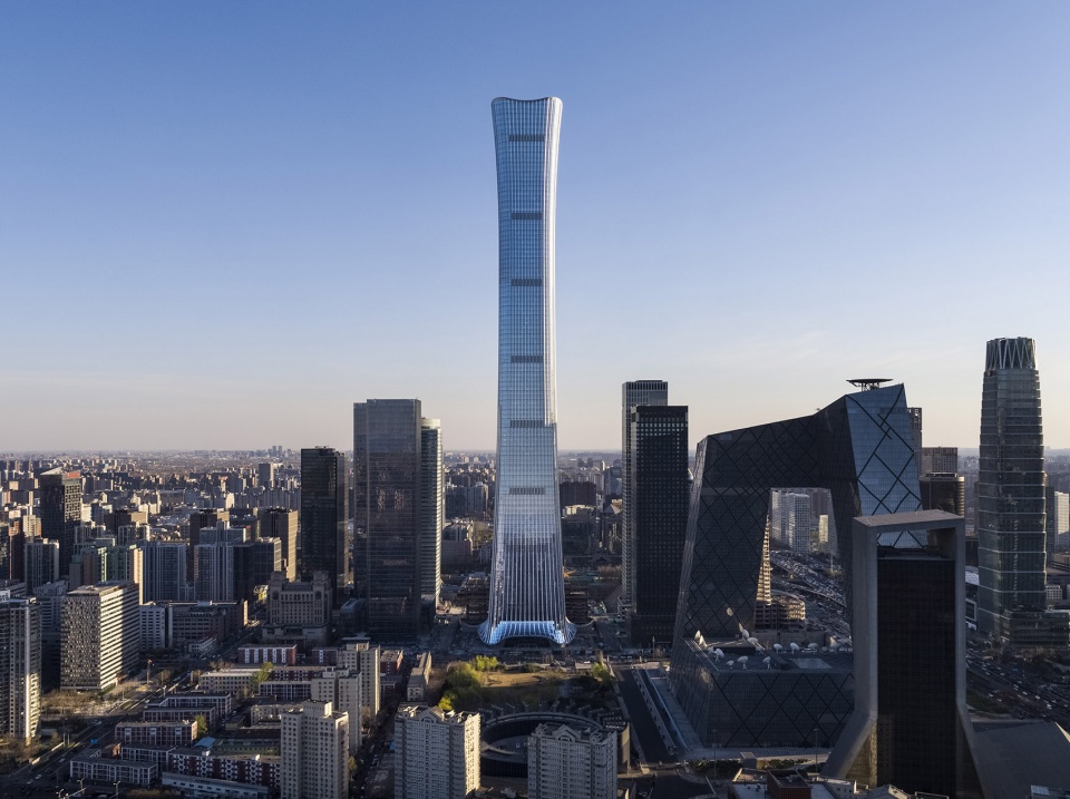kpf designed citic tower becomes beijings tallest building