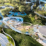 Zibo High-tech District Cultural & Sports Park, China by GVL Design Group