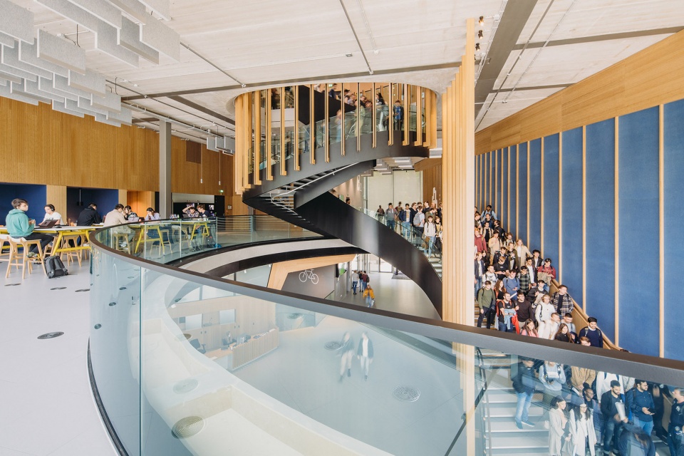 unstudio completes echo at tu delft
