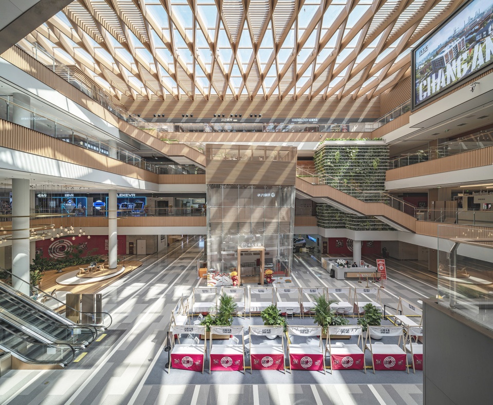 interior design changan mills shopping plaza by hongshi design