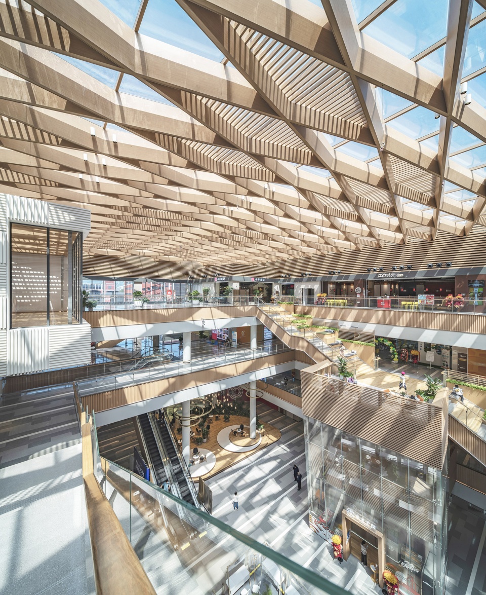 interior design changan mills shopping plaza by hongshi design