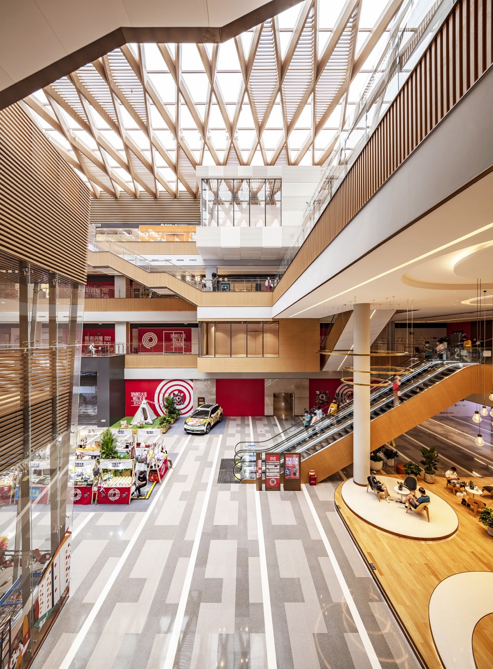 interior design changan mills shopping plaza by hongshi design
