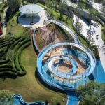 Zibo High-tech District Cultural & Sports Park, China by GVL Design Group