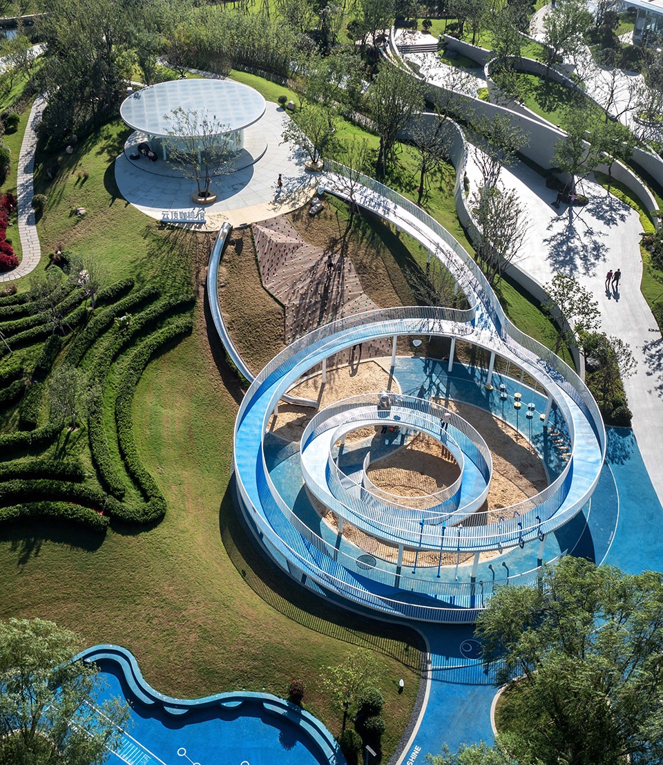 Zibo High tech District Cultural Sports Park China by GVL Design Group