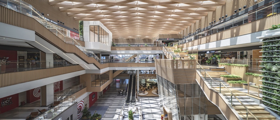 interior design changan mills shopping plaza by hongshi design